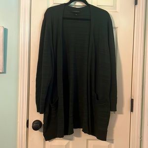 Lane Bryant Dark Green Cardigan